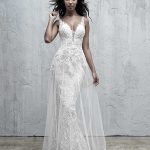 Madison James MJ567 Sleek Crepe Wedding Dress