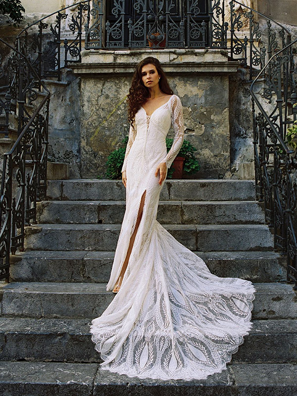 F214 Wilderly Bridal Multitude of Textures Wedding Dress
