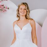 Sweet A-Line debutante gown