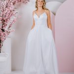 Sweet A-Line debutante gown