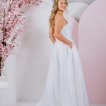 Sweet A-Line debutante gown