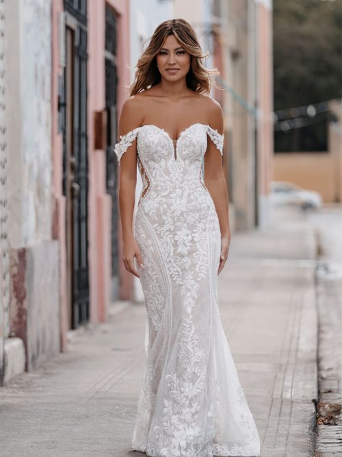 Floral Lace Wedding Dress
