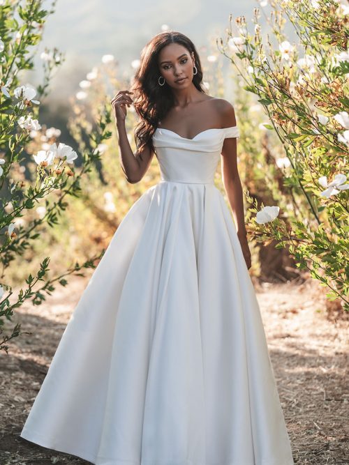 Mikado bridal ballgown