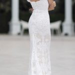 mid-low back Wedding Dress